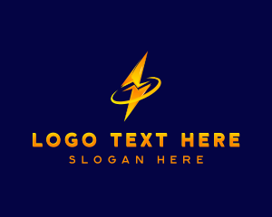 Electrician - Power Zap Lightning Bolt logo design