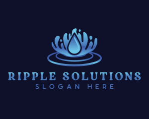 Ripple - Aqua Water Ripple logo design