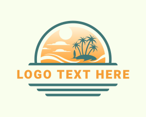 Ocean - Ocean Island Vacation logo design