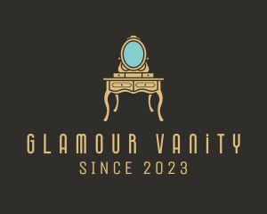 Vanity - Antique Mirror Dresser logo design