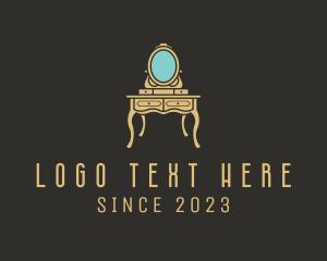 Furniture Store - Antique Mirror Dresser logo design