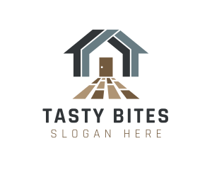 Tile - Wood Tile House logo design