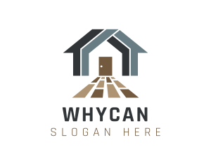 Remodeling - Wood Tile House logo design