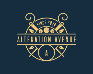 Needle Seamstress Alteration logo design