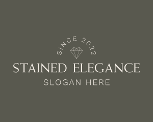 Elegant Diamond Wordmark logo design