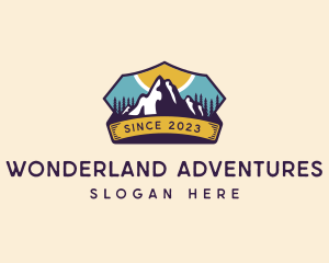 Trekking Outdoor Mountaineer logo design