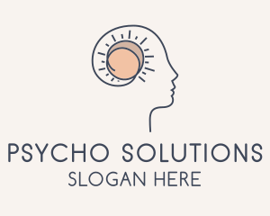 Psycho - Sun Mental Health logo design