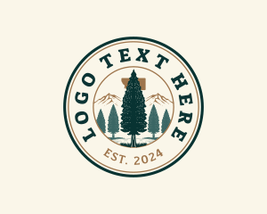 Geography - Montana Ponderosa Pine logo design