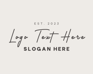 Handwriting - Handwritten Brand Business logo design