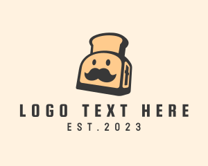 Mustache - Chef Bread Toaster logo design