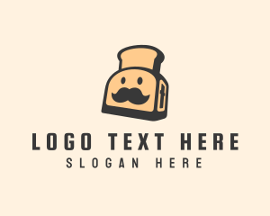 Mustache - Chef Bread Toaster logo design