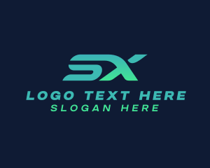 Green - Gradient Tech SX logo design
