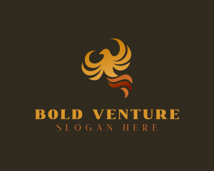 Venture - Blazing Phoenix Bird logo design
