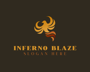 Blazing Phoenix Bird logo design