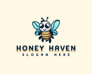 Apiculture - Cute Bee Insect logo design