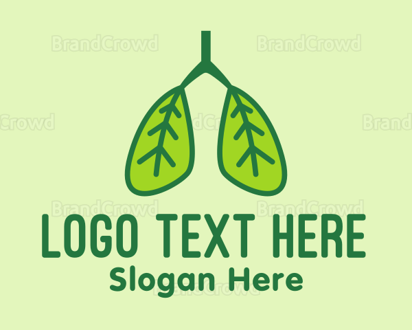 Leaf Pulmonary Lungs Logo