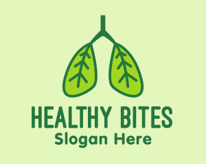 Leaf Pulmonary Lungs  logo design