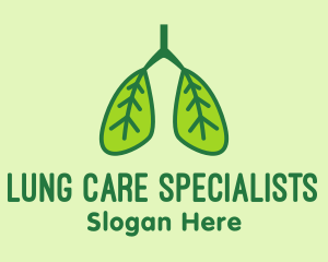 Leaf Pulmonary Lungs  logo design