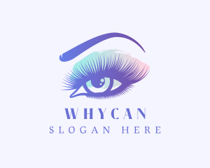 Eyelashes Makeup Glam Logo