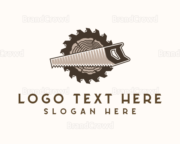 Lumber Mill Saw Logo