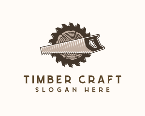 Lumber Mill Saw logo design