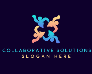 Teamwork - Community Support Association logo design