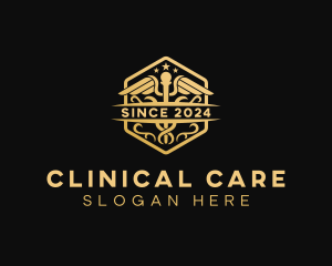 Pharmaceutical Caduceus Clinic logo design