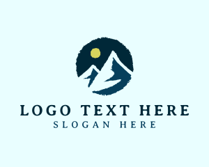 Outdoor - Mountain Peak Adventure logo design