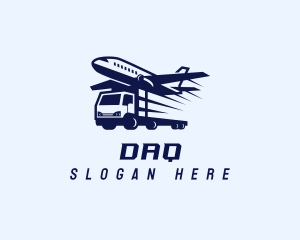 Driver - Logistics Airplane Truck logo design