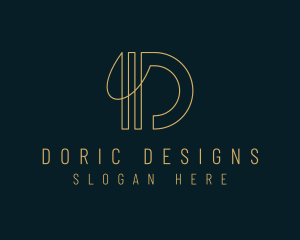 Modern Letter D Company logo design