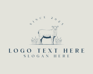 Lamb - Animal Farm Sheep logo design