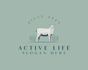 Animal Farm Sheep logo design