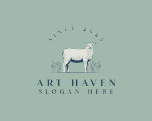 Animal Farm Sheep logo design