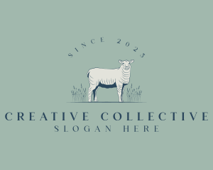 Animal Farm Sheep logo design