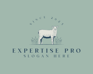 Animal Farm Sheep logo design