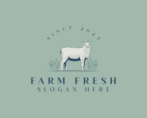 Animal Farm Sheep logo design