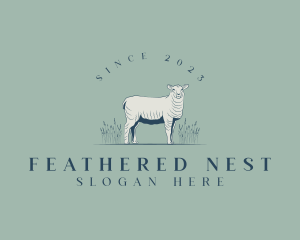 Animal Farm Sheep logo design