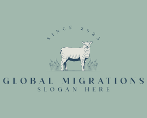 Animal Farm Sheep logo design