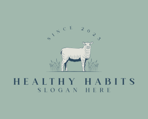 Animal Farm Sheep logo design