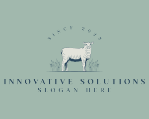 Animal Farm Sheep logo design