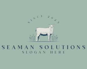 Animal Farm Sheep logo design