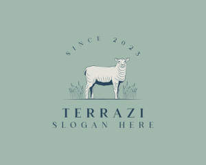 Animal Farm Sheep logo design