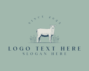 Animal Farm Sheep logo design