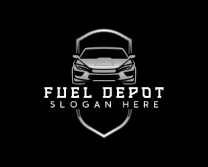 Gasoline - Modern Car Parking logo design