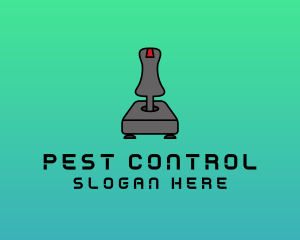 Retro Joystick Controller logo design