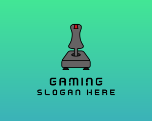 Retro Joystick Controller logo design