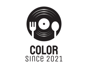 Cutlery - Music Bar Restaurant logo design