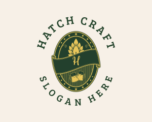 Craft Beer Hops logo design