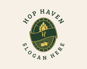 Beer Hops Pub logo design