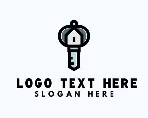 House - Key House Property logo design
